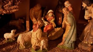 Kerststal tijdens advent