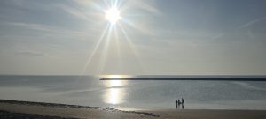 Brouwersdam op een zomeravond